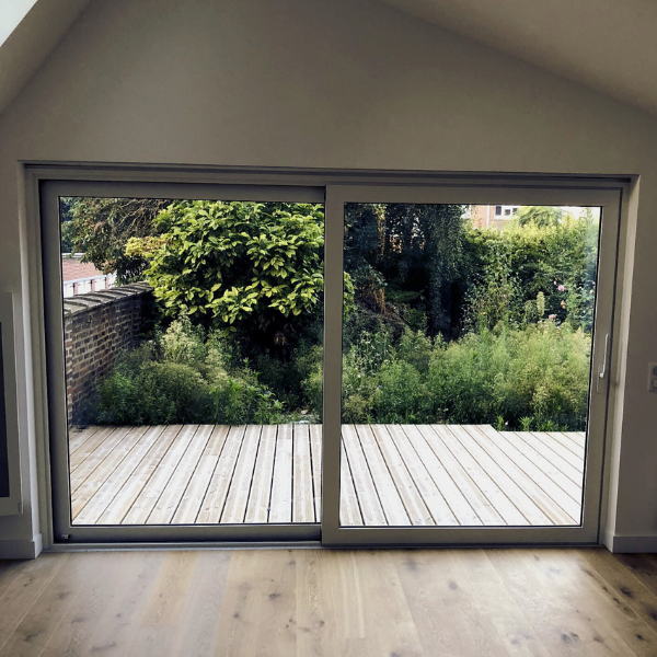 Baie vitrée coulissante - réalisation 1