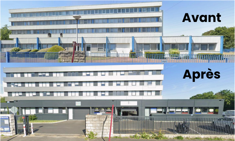 Renovation batiment commercial Menuiseries Alu Orange Fenetre