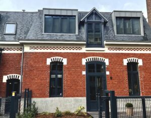 Lille fenetre PVC cintre RAL 7016