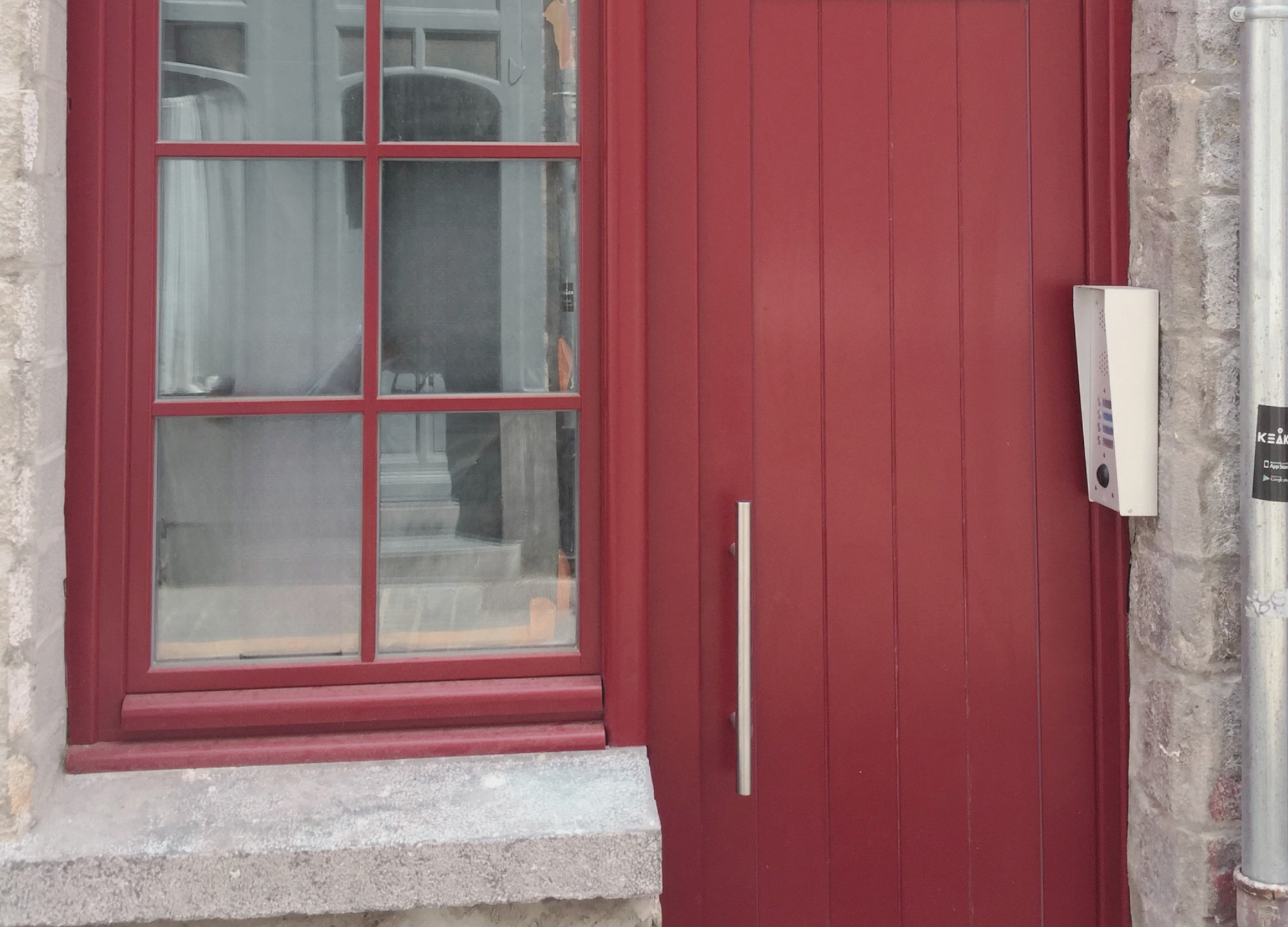 Porte Bois Orange Fenetre